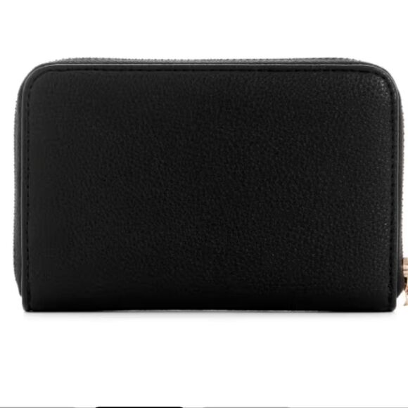Guess Black Meridan Medium Zip Around Wallet - Picture 2 of 7